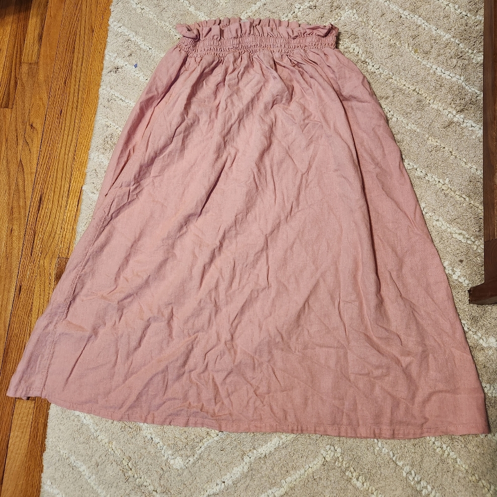 Long Pink Skirt Size M